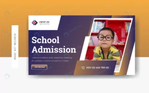 school admission youtube thumbnail template design rnd342 frp31761826 1 - title:Home - اورچین فایل - format: - sku: - keywords: p_id:18