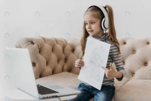 school girl wearing headphones virtual courses crcc58bc92d size1.86mb 7360x4912 - title:Home - اورچین فایل - format: - sku: - keywords: p_id:18