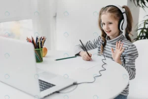 school girl wearing headphones virtual school crcac42523f size1.37mb 7173x4787 - title:Home - اورچین فایل - format: - sku: - keywords: p_id:18