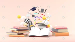 school supplies floating out book amidst colorful crcde4332bf size1.40mb 3840x2160 - title:Home - اورچین فایل - format: - sku: - keywords: p_id:18