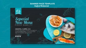 seafood restaurant banner theme crc049578fb size63.14mb - title:Home Main - اورچین فایل - format: - sku: - keywords: p_id:18