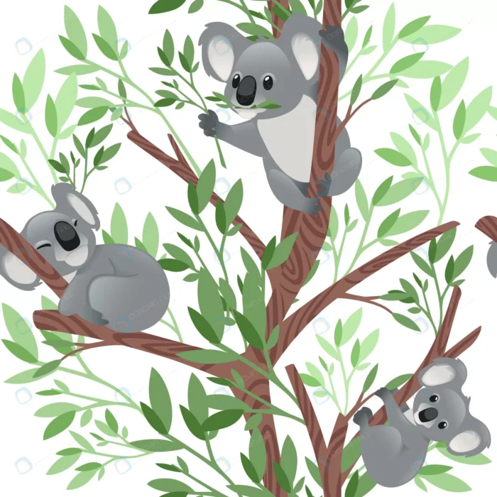 seamless pattern cute grey koala bear different po rnd859 frp28523094 1 - title:پترن سیم لس کوالا با فرمت وکتور - اورچین فایل - format:EPS - وکتور - sku:frp28523094 - keywords: p_id:70401