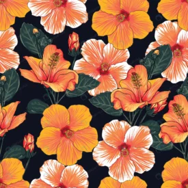 seamless pattern floral with hibiscus flowers bac crcdd9759c1 size35.02mb - title:Home Main - اورچین فایل - format: - sku: - keywords: p_id:18