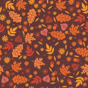 seamless pattern with autumn leaves flowers rnd962 frp10693175 - title:Home - اورچین فایل - format: - sku: - keywords: p_id:18