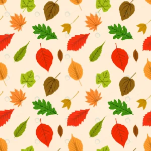 seamless pattern with autumn outline leaves differ rnd801 frp31654391 - title:Home - اورچین فایل - format: - sku: - keywords: p_id:18