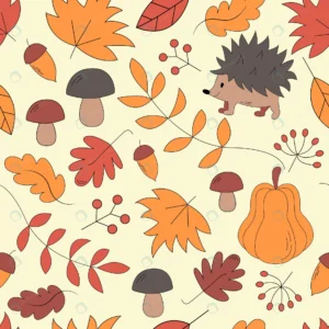 seamless pattern with cute cartoon autumn elements rnd754 frp31525326 - title:Home - اورچین فایل - format: - sku: - keywords: p_id:18