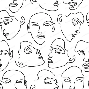 seamless pattern with female portraits one line d crc4c9d6841 size1.65mb - title:Home - اورچین فایل - format: - sku: - keywords: p_id:18