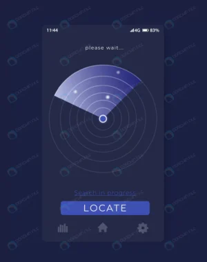 search app with radar mobile ui vector crcc8629e97 size0.81mb - title:Home - اورچین فایل - format: - sku: - keywords: p_id:18