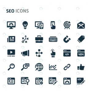 search engine optimization icon set fillio black i rnd440 frp6169346 - title:Home - اورچین فایل - format: - sku: - keywords: p_id:18