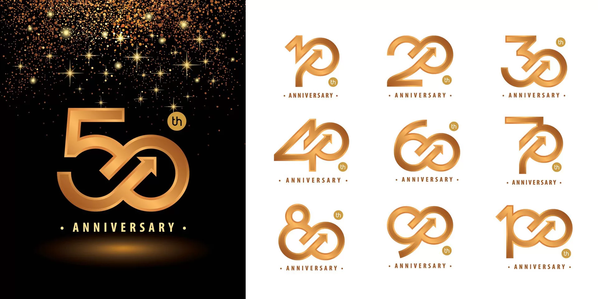 set 10 100 anniversary logotype design years cele crc7e86ea6f size4.63mb - title:مجموعه لوگو 10-100 جشن سالگرد - اورچین فایل - format:EPS - وکتور - sku:crc7e86ea6f - keywords: p_id:38607