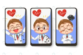 set card doctor wearing gown coat with stethoscop crcb29fa210 size4.67mb 1 - title:Home Main - اورچین فایل - format: - sku: - keywords: p_id:18