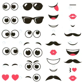 set cartoon eyes mouths isolated white rnd539 frp23925908 - title:Home Main - اورچین فایل - format: - sku: - keywords: p_id:18