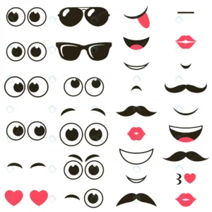 set cartoon eyes mouths isolated white rnd539 frp23925908 - title:Home - اورچین فایل - format: - sku: - keywords: p_id:18