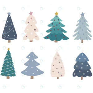 set christmas tree isolated vector illustration wh rnd793 frp31523152 - title:Home - اورچین فایل - format: - sku: - keywords: p_id:18