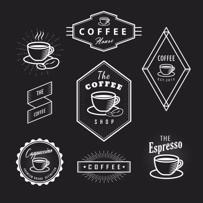 set coffee labels vintage logos blackboard retro crc4755a196 size2.70mb - title:ست لیبل و لوگوی کافی شاپ - اورچین فایل - format:EPS - وکتور - sku:crc4755a196 - keywords: p_id:39544