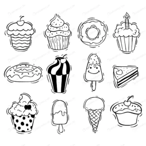 set cupcake ice cream donut with doodle style crcebf2e3fb size2.13mb - title:Home - اورچین فایل - format: - sku: - keywords: p_id:18