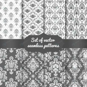 set damask seamless pattern backgrounds classical crce12c29e2 size13.32mb - title:Home - اورچین فایل - format: - sku: - keywords: p_id:18