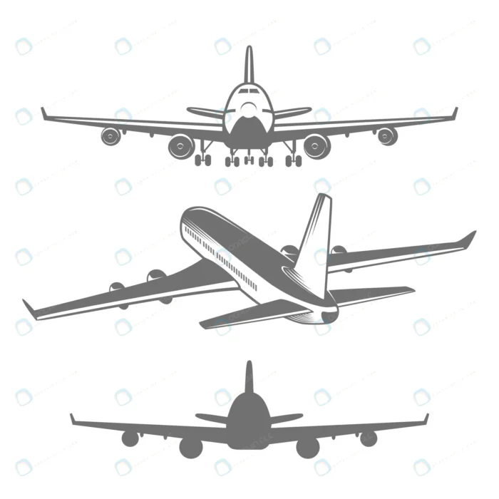 set designed airplanes illustrations crc2e7bc46c size0.64mb - title:وکتور هواپیمای مسافربری - اورچین فایل - format:EPS - وکتور - sku:crc2e7bc46c - keywords: p_id:85321
