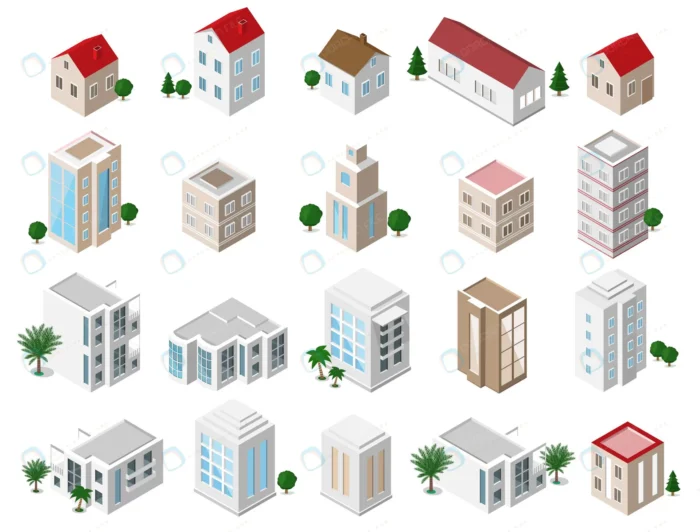 set detailed isometric city buildings private hou crce9cd4d47 size2.74mb - title:طرح سه بعدی ایزومتریک ساختمان های مسکونی - اورچین فایل - format:EPS - وکتور - sku:crce9cd4d47 - keywords: p_id:34773