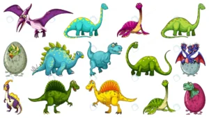 set different dinosaur cartoon character isolated crc76544332 size7.32mb - title:Home - اورچین فایل - format: - sku: - keywords: p_id:18