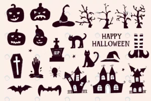 set elements halloween holiday black white hand dr rnd669 frp31525548 - title:Home - اورچین فایل - format: - sku: - keywords: p_id:18