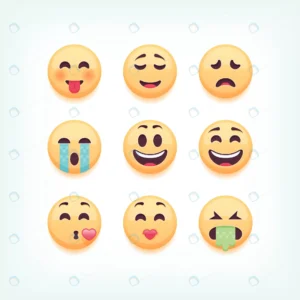 set emoticons emoji white background illustration crc2659a3f0 size1.81mb - title:Home - اورچین فایل - format: - sku: - keywords: p_id:18