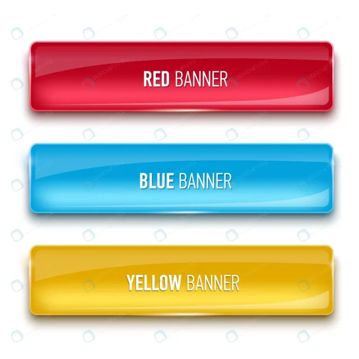 set glass yellow red blue banners crc1509b67d size3.67mb - title:وکتور بنر شفاف در سه رنگ - اورچین فایل - format:EPS - وکتور - sku:crc1509b67d - keywords: p_id:40742