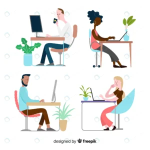 set illustrated people working their desks crcc516342e size0.64mb 1 - title:Home - اورچین فایل - format: - sku: - keywords: p_id:18