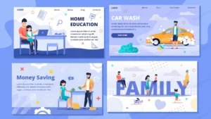 set landing page web template home education car crc6a0a80cc size9.58mb - title:Home - اورچین فایل - format: - sku: - keywords: p_id:18