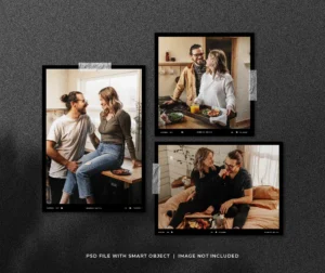 set polaroid photo mockup with shadow overlay crcf27cf525 size37.71mb - title:Home - اورچین فایل - format: - sku: - keywords: p_id:18