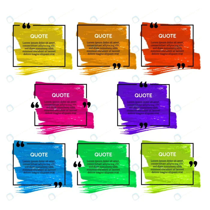set quote box frames 2 crc2acf26ce size17.65mb - title:مجموعه وکتور کادر نقل قول رنگی - اورچین فایل - format:EPS - وکتور - sku:crc2acf26ce - keywords: p_id:76725