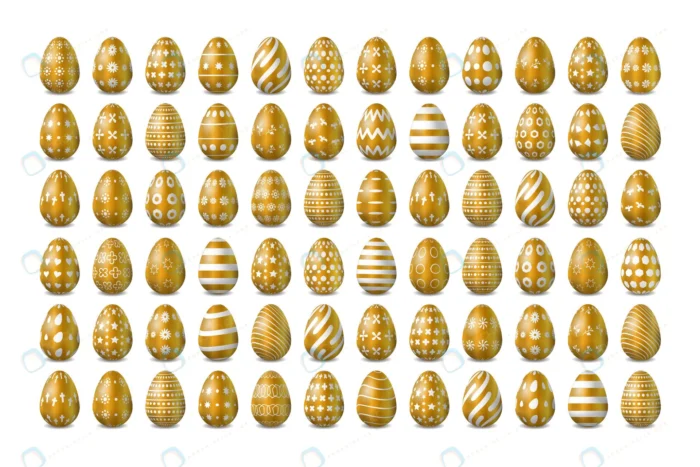 set realistic golden easter design crccd34666c size9.41mb - title:طراحی و دیزاین لاکچری تخم مرغ - اورچین فایل - format:EPS - وکتور - sku:crccd34666c - keywords: p_id:37733