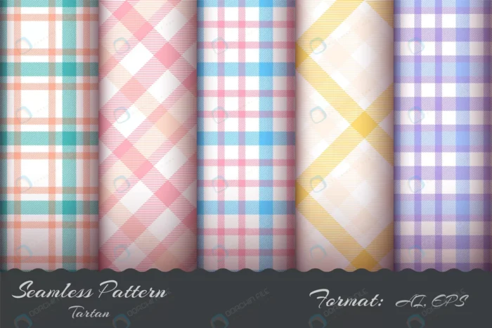 set retro tartan seamless pattern hand draw crcb293c584 size17.92mb 1 - title:وکتور ست طرح قدیمی پارچه - اورچین فایل - format:EPS - وکتور - sku:crcb293c584 - keywords: p_id:54685