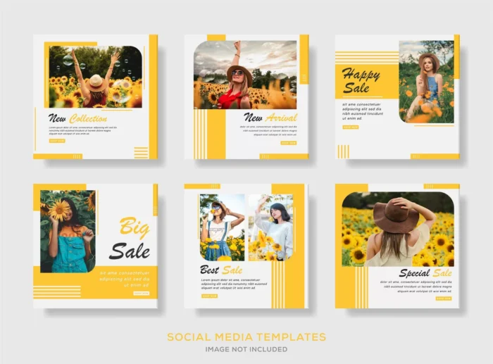 set sale social media banner template collection crca7ae8db4 size6.06mb - title:قالب پست اینستاگرام ویژه تبلیغ محصول جدید و فروش با تخفیف - اورچین فایل - format:EPS - وکتور - sku:crca7ae8db4 - keywords: p_id:32735