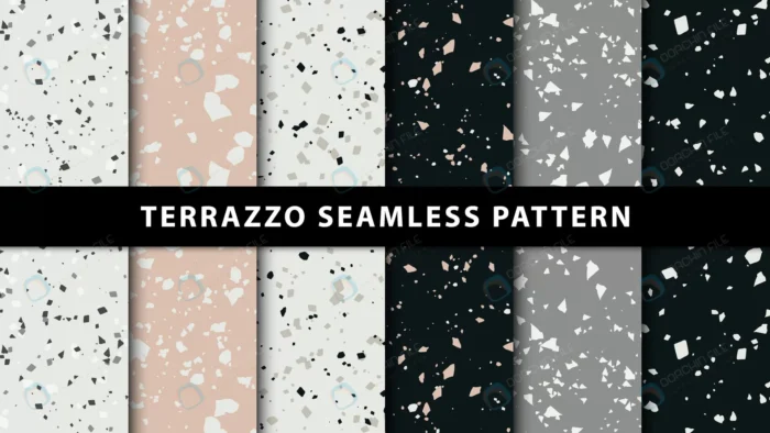 set terrazzo seamless patterns premium vector crcb9695317 size3.47mb - title:مجموعه پترن سیم لس ترازو - اورچین فایل - format:EPS - وکتور - sku:crcb9695317 - keywords: p_id:86583