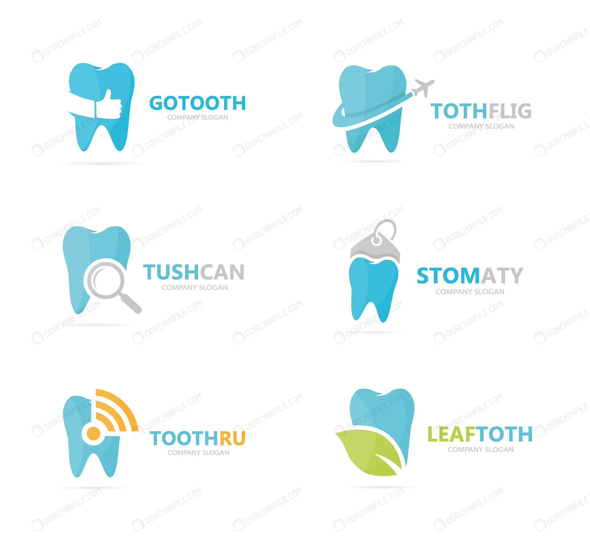 set tooth logo combination dental oral logotype d crc757676b2 size1.21mb - title:مجموعه لوگوی دندان ویژه مطب دندانپزشکی - اورچین فایل - format:EPS - وکتور - sku:crc757676b2 - keywords: p_id:92145