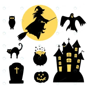 set vector silhouettes halloween party crcc5aa0c35 size1.14mb - title:Home - اورچین فایل - format: - sku: - keywords: p_id:18