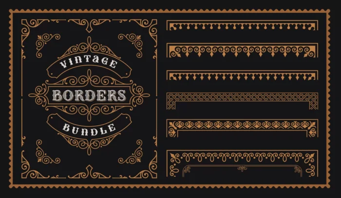 set vintage borders victorian style perfect alcoh crc06f33f56 size4.23mb - title:وکتور مجموعه طرح اسلیمی فریم و حاشیه - اورچین فایل - format:EPS - وکتور - sku:crc06f33f56 - keywords: p_id:35103