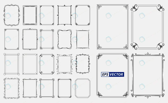 set vintage decorative frames vintage rectangle o crcb8d5876d size1.12mb - title:وکتور مجموعه فریم های وینتیج و کلاسیک - اورچین فایل - format:EPS - وکتور - sku:crcb8d5876d - keywords: p_id:60701