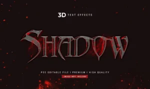 shadow 3d text style effect mockup - title:Home - اورچین فایل - format: - sku: - keywords: p_id:18