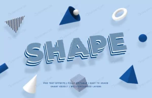 shape geometric shape 3d text style effect mockup crc0b2e8f4d size4.79mb - title:Home - اورچین فایل - format: - sku: - keywords: p_id:18