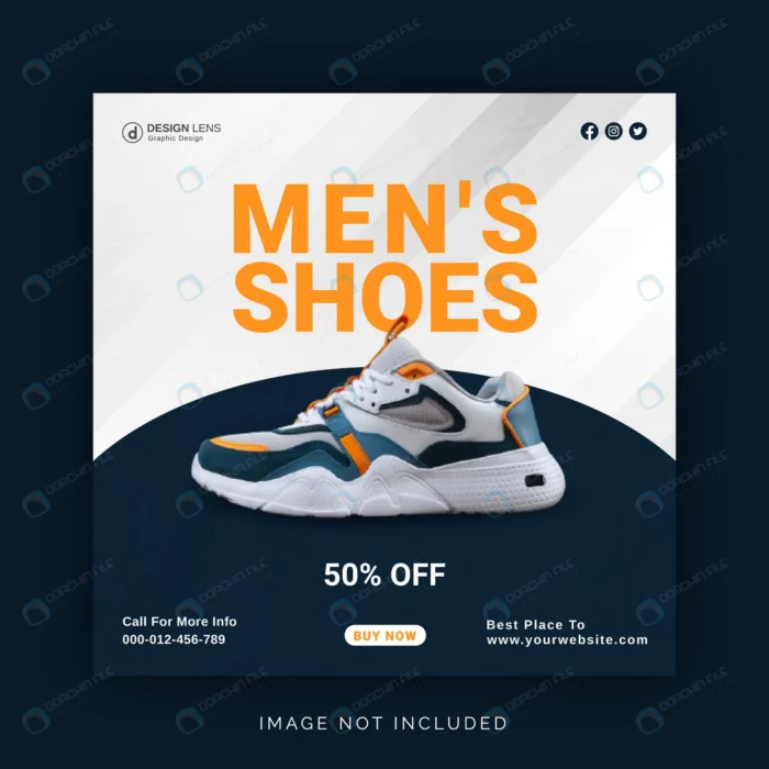 shoes collection instagram banner social media po crc88297166 size2.41mb - title:وکتور تمپلیت تبلیغ محصول و تخفیف 50 درصد - اورچین فایل - format:EPS - وکتور - sku:crc88297166 - keywords: p_id:61408