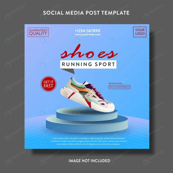 shoes product promotion sale social media post fl crcaf1aed90 size5.75mb - title:قالب پست اینستاگرام با موضوع فروش محصول - اورچین فایل - format:EPS - وکتور - sku:crcaf1aed90 - keywords: p_id:61440
