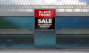 sign board mockup shopping center with black frid crcd94c7065 size54.16mb - title:Home - اورچین فایل - format: - sku: - keywords: p_id:18