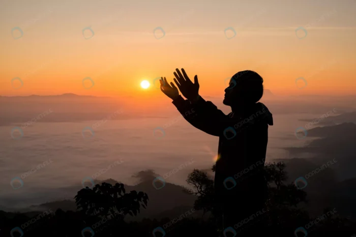silhouette christian man praying sunset crc54856fa1 - title:تصویر استوک مرد در حال عبادت خدا - اورچین فایل - format:JPG - استوک - sku:crc54856fa1 - keywords: p_id:35523