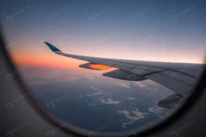 silhouette wing airplane sunrise view through wind rnd454 frp3492154 - title:Home - اورچین فایل - format: - sku: - keywords: p_id:18