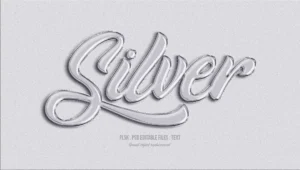 silver 3d text style effect - title:Home - اورچین فایل - format: - sku: - keywords: p_id:18