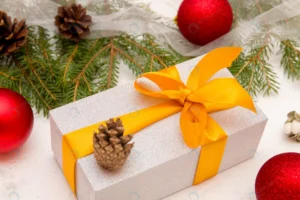 silver gift box with gold ribbon bow fir branches crc346605a9 size13.06mb 5472x3648 1 - title:Home - اورچین فایل - format: - sku: - keywords: p_id:18