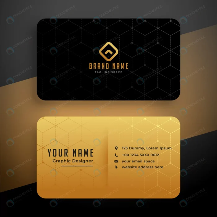 simple black golden luxury business card design.j crcc866525a size3.19mb - title:کارت ویزیت تجاری لاکچری با فرمت وکتور - اورچین فایل - format:EPS - وکتور - sku:crcc866525a - keywords: p_id:80519
