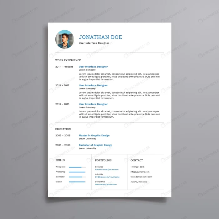 simple corporate resume crc96a83256 size3.06mb - title:رزومه کاری با فرمت وکتور - اورچین فایل - format:EPS - وکتور - sku:crc96a83256 - keywords:رزومه کاری با فرمت وکتور p_id:102025